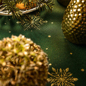 SNOWFLAKES GREEN / 206348 PB / K-8 ZŁOTO Z-3633